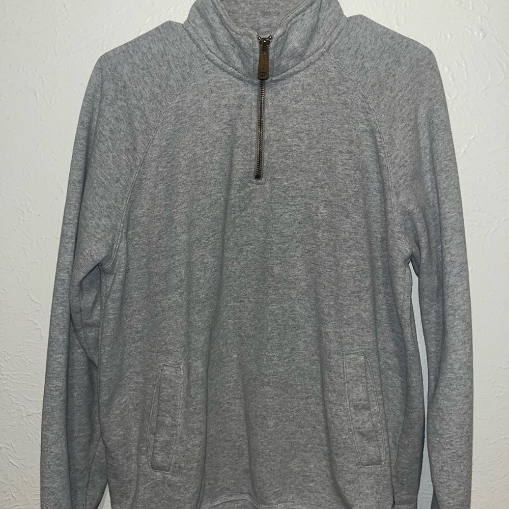 Carhartt Men's Gray Quarter Zip-Up Sweatshirt